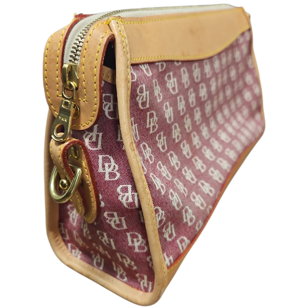 Dooney & Bourke Red Monogram Canvas Crossbody Bag - Picture 4 of 7